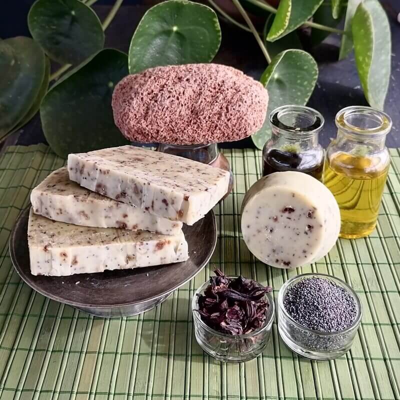 All-Natural-Cold Process Soap - Hibiscus-Soaps-Beachroad Skin Care